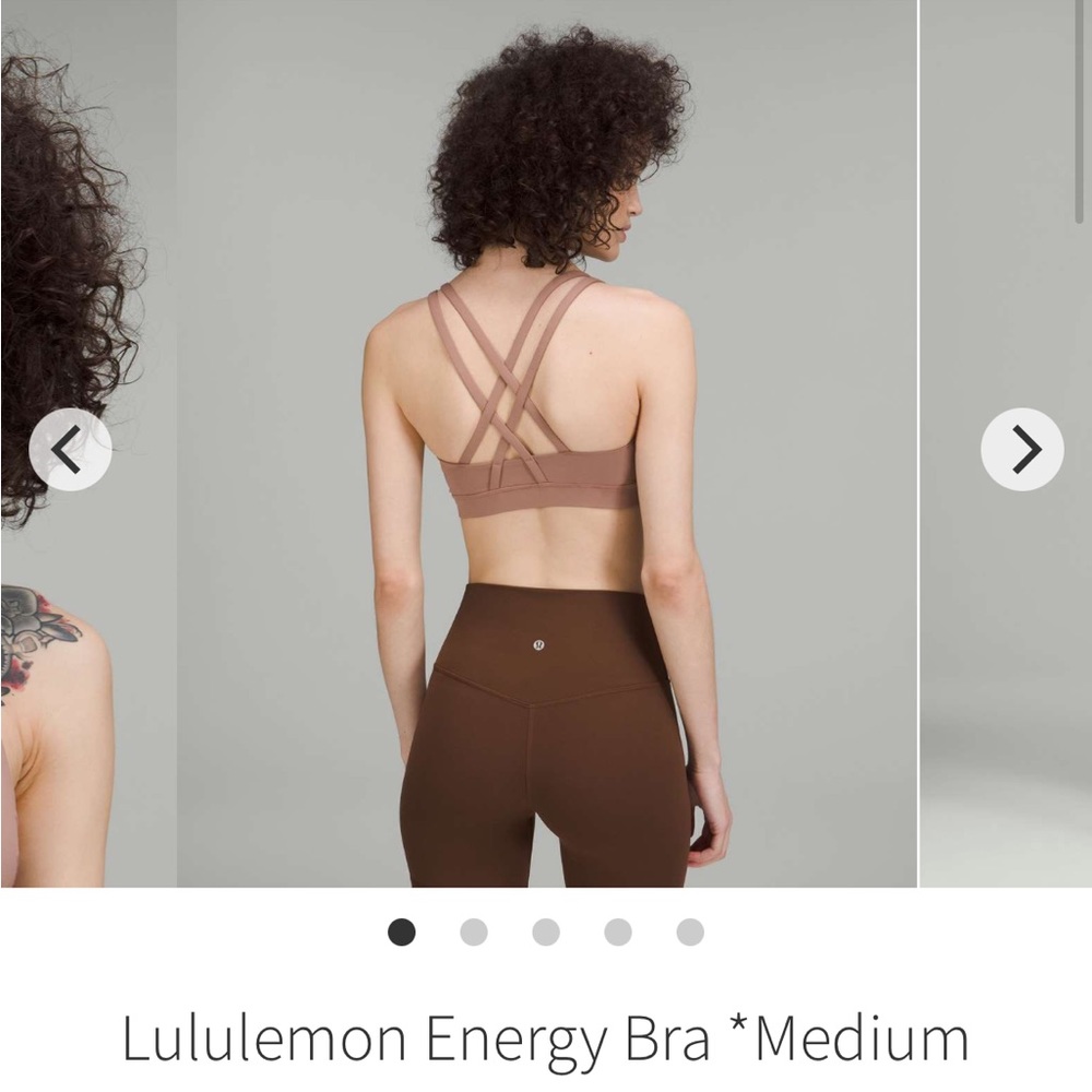 lululemon athletica Energy Bra in dusty rose - Picture 8 of 15
